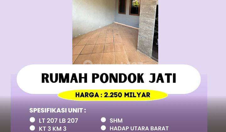 Di Jual Rumah Siap Huni Pondok Jati Sidoarjo 1