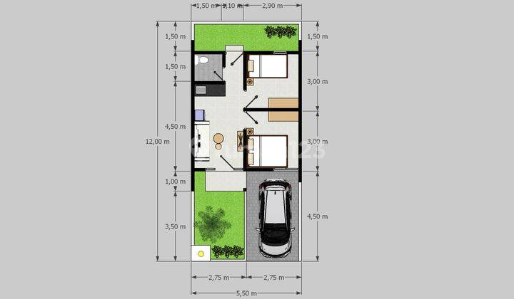 Rumah Baru Cluster Murah Free Kitchenset Dekat Unimus 2