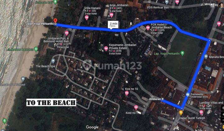 Lahan 5 Are Dekat Area Villa Dan Pantai di Jimbaran Bali 1