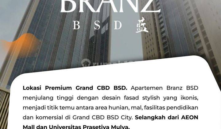 Apartement Branz BSD 1 BR Semi Furnished Baru 2