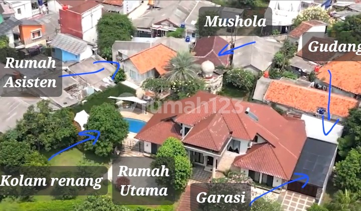 Jual Cepat Rumah Tanah Luas Ada Kolam Renang di River Park Bintaro Sektor 8 2