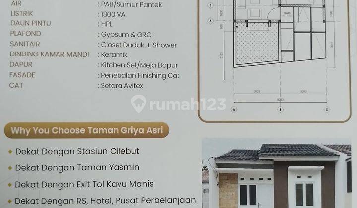 Rumah Minimalis Modern Dekat Stasiun Cilebut Bogor