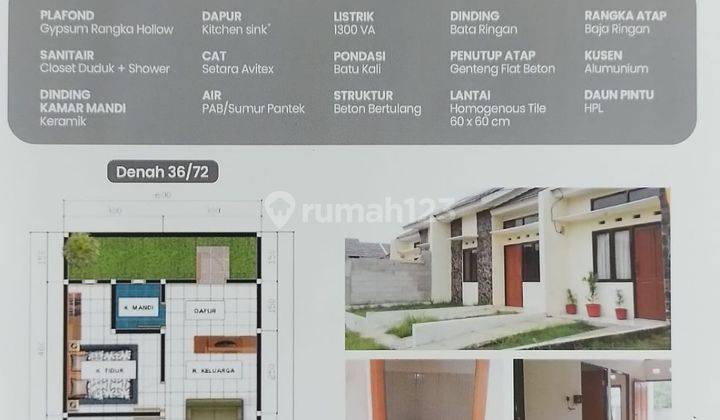 Rumah Minimalis Strategis Dekat Stasiun Cilebut Bogor