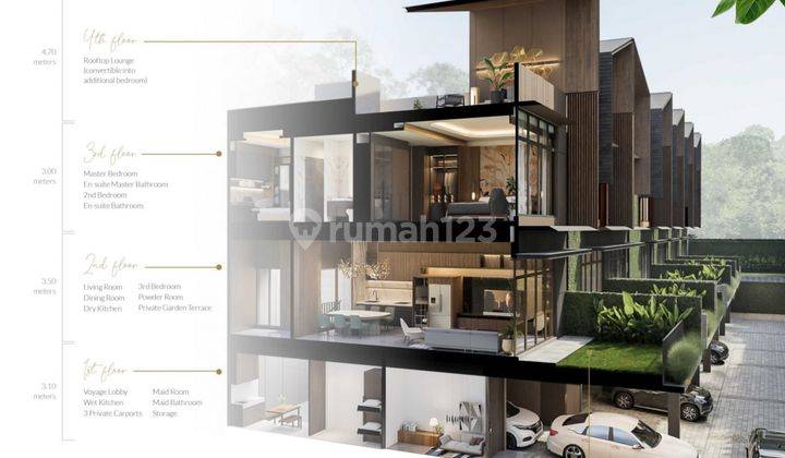 Rumah Cluster Mewah 4 lantai dijual demangan batu Jogja di Depok Sleman Yogyakarta  9