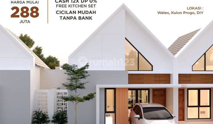 Dijual Rumah di Jogja jumlah terbatas dekat Bandara YIA di Kota Wates hanya 280jutaan  3