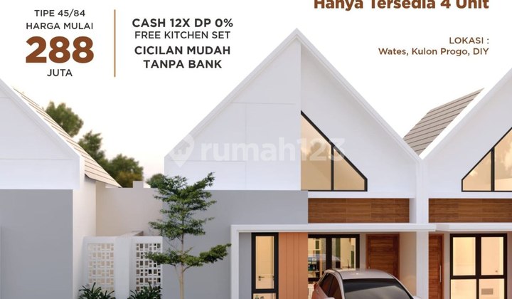 Dijual Rumah di Jogja jumlah terbatas dekat Bandara YIA di Kota Wates hanya 280jutaan  8
