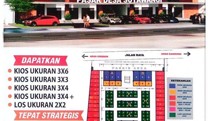 Kios Baru Pasar Sutawangi Majalengka Cirebon Bandung Strategis 1