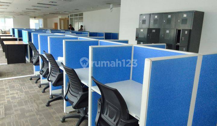 Ruang Kantor Full Furnished Siap Pakai, Open Space, Kapasitas lebih dari 40 pax. Bebas Ganjil Genap  1