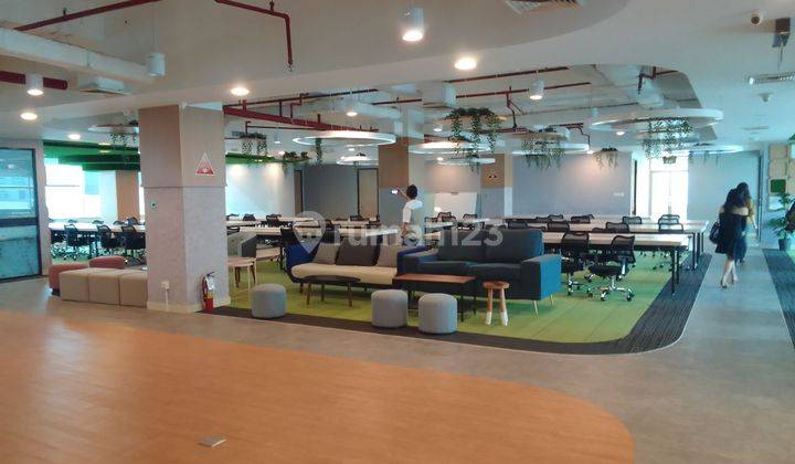 Ruang Kantor Full Furnished Siap Pakai Bebas Ganjil Genap. Dekat One Satrio, Kedutaan China.