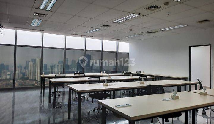 Ruang Kantor Furnished Siap Pakai Bebas Ganjil Genap Free Overtime. Dekat MRT, Lotte Avenue. 1