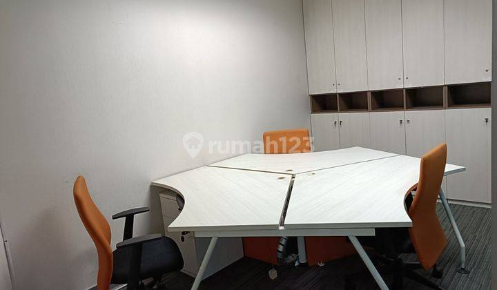 Ruang Kantor Full Furnished Bagus Siap Pakai Bebas Ganjil Genap. Free Overtime  2