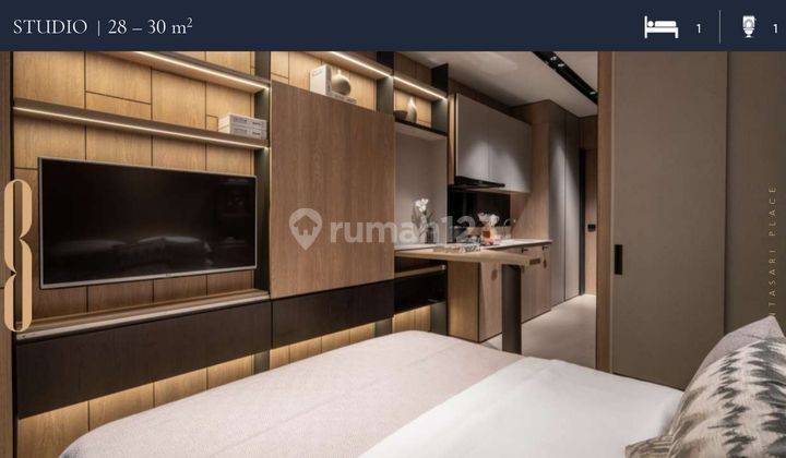 Primary Apartemen Antasari Place Studio Type Semi Furnished 2