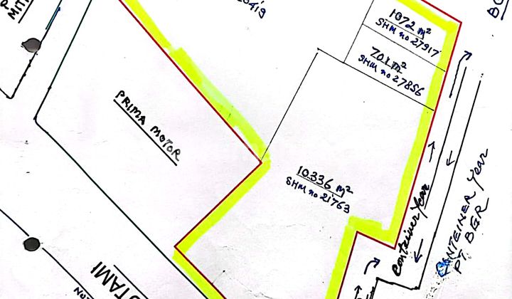 Dijual Tanah 2,4± di Kawasan Industri Jl. Ir. Sutami