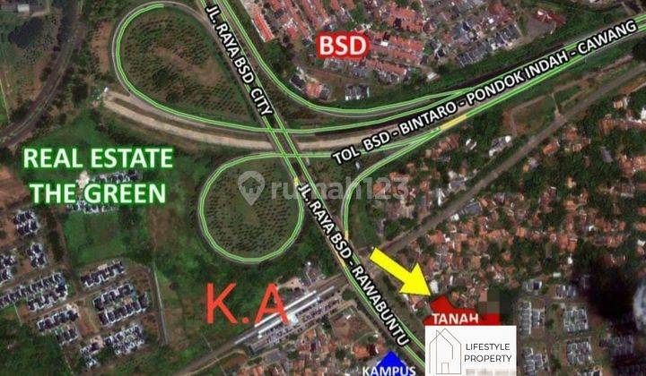 Lahan Tanah Kavling Bawah Harga dk BSD Strategis Luas di Tangsel 2