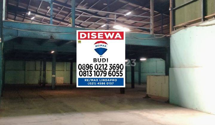 Disewakan Gudang LB 720 m2 free lt 2 LB 400 m2 Klender Jatinegara Cakung akses kontainer 1