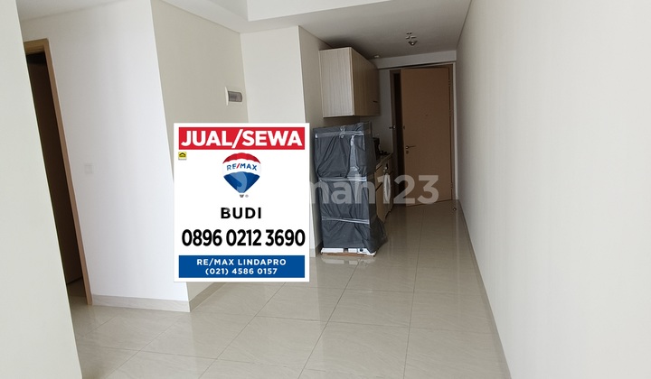 For rent Sedayu City Kelapa Gading apartment, brand new semi-furnished, LB 60 m2, 2 BR type.