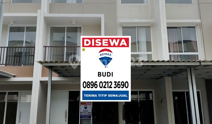 Disewakan rumah cluster miami PIK 2 Kosambi Tangerang 3 tk LT 6 x 10 3+1 KT ac 5 u