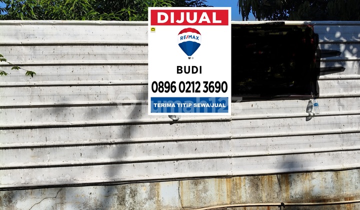 Dijual tanah lahan kavling kawasan pulogadung LT 2790 m2 43,05 x 65,5 murah 9jt an per m2 peruntukan Gudang dan kantor