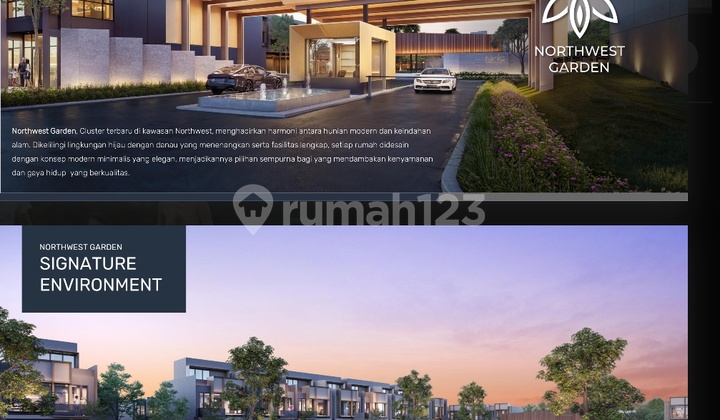 Rumah Northwest Garden Lake Park Central Hill Citraland Surabaya