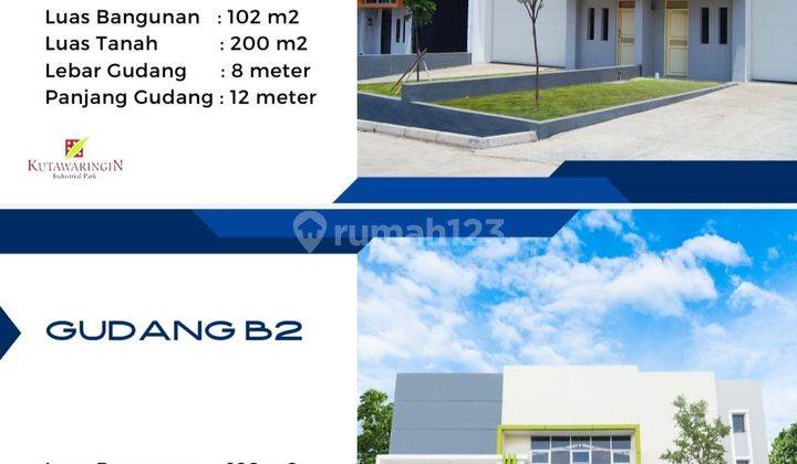 Jual Gudang Siap Pakai di Kutawaringin Industrial Park Bandung Gudang 2