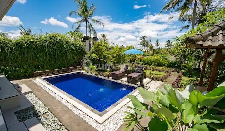 Ricefield View, 3 Bedrooms Villa  In Ubud Area For Rent. Only 7 Minutes From Central Ubud 1