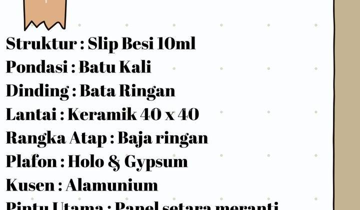 Rumah 500 Jt, Cukup Booking Fee Tanpa Dp di Jatirangga 2