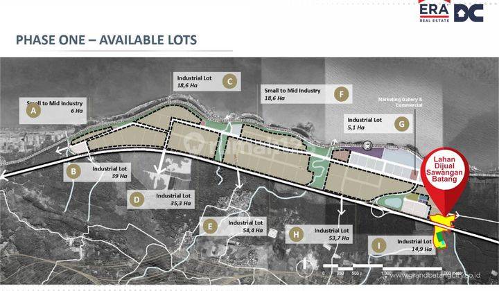 Tanah Industri Sangat Luas Dekat Kitb Sawangan Gringsing Batang 2