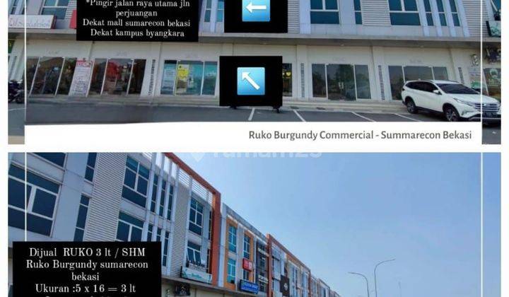 Di jual ruko 3 lantai Summarecon Bekasi  1