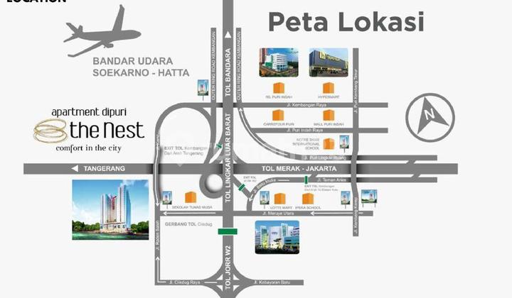 Dijual cepat Apt The Nest Puri 3 BR 2