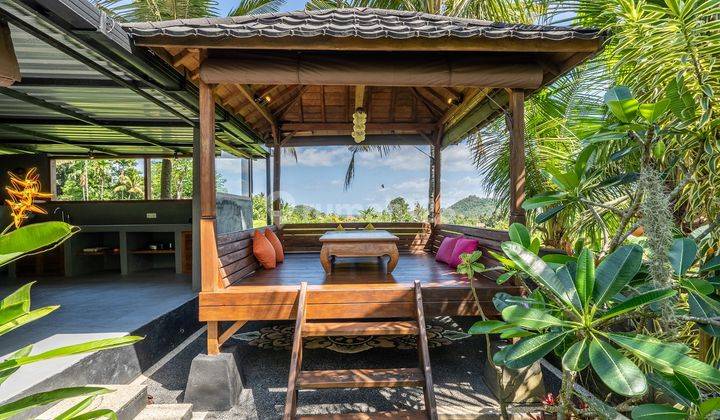 Hfh 042 Id Wooden House W Ricefield Mountain View In Sidemen 7