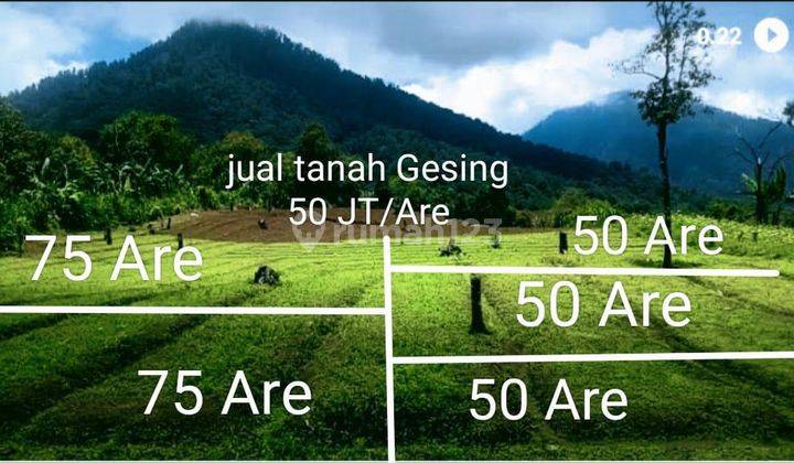 Dijual Tanah Kavling View Kaki Bukit dan Gunung Lokasi Singaraja 1