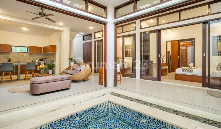 Disewakan villa 2 kamar di kerobokan dengan kolam renang