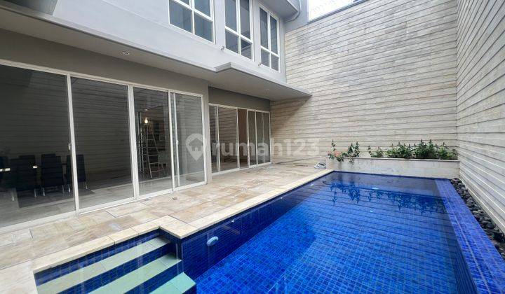 Rumah Mewah Modern Minimalis di Senopati 4 Kamar Ada Kolam Renang 1