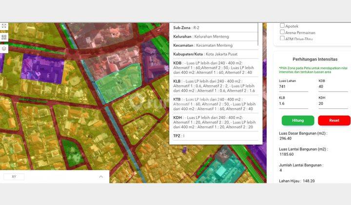 Tanah Menteng Lokasi Strategis Bentuk Kotak Bisa 4 Lantai 2