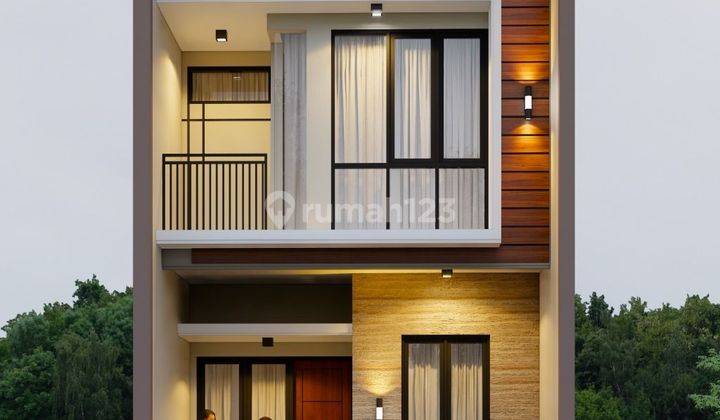 Rumah Baru Di Rungkut Harga 1M-an Modern Minimalis 2Lt Selangkah Ke Merr, Transmart 1