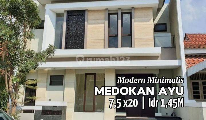 MURAH Rumah Baru Modern Minimalis Di Medokan Harga 1M-an Selangkah Ke UPN, Puri Mas, Merr 1