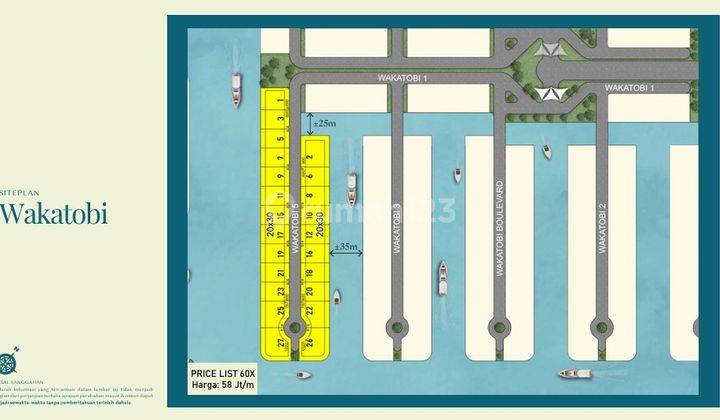 Kavling Rumah Pik 2 Dijual Long Island Wakatobi Uk 690 M2 Kanal Standart Bisa Cicilan 2