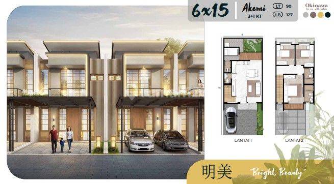 RUMAH DIJUAL PIK 2 CLUSTER OKINAWA UKURAN 6X15 2 LANTAI BISA CICILAN DAN KPR 1