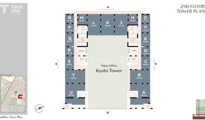 Jual Office Tower Tokyo Pik 2 Uk 153 M2 Sea View Low Zone Bisa Cicilan 60x 2