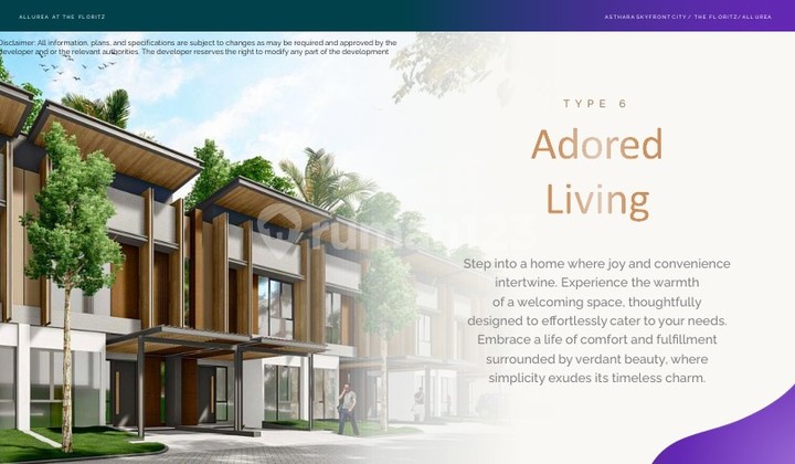 Launch Price For Sale, Tangerang Home, ASTHARA SKYFRONT CITY, 6X10 Size, 2 Floors, Eligible for KPR.