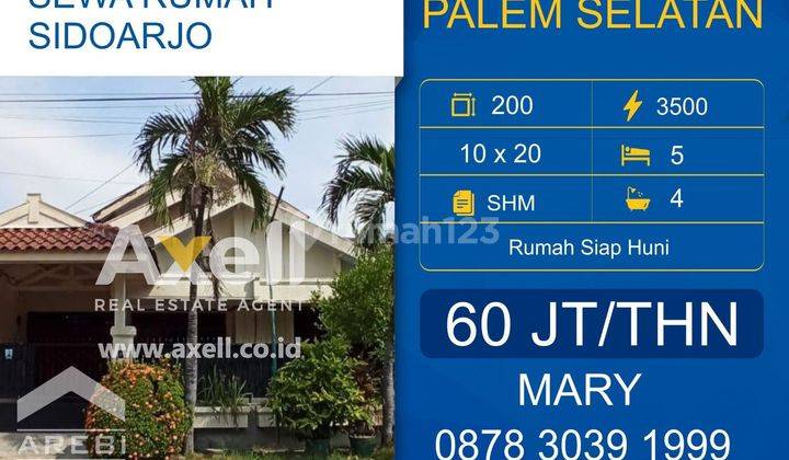 Rumah Palem Selatan Sidoarjo Disewakan 1