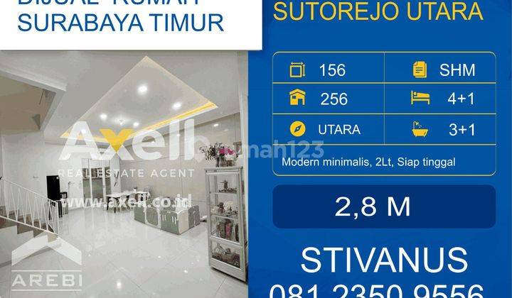 Rumah Sutorejo Utara Dijual  1