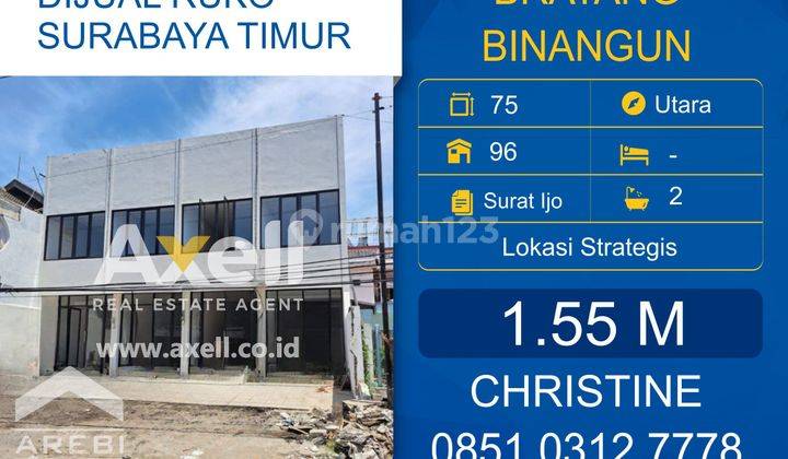 Ruko Bratang Binangun Dijual  1