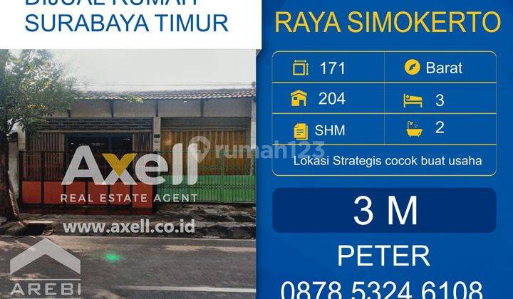 Rumah Raya Simokerto Dijual  1