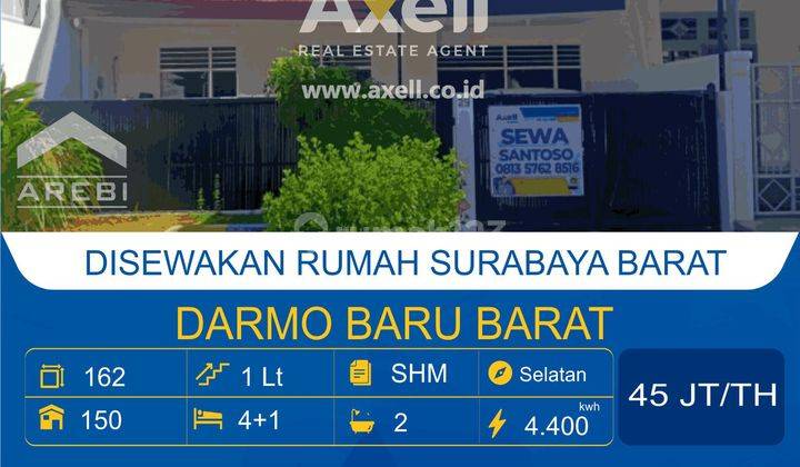 Rumah Darmo Baru Barat Disewakan 1