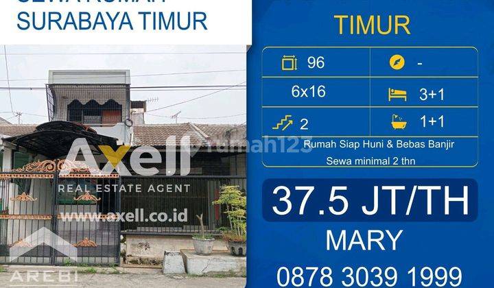 Rumah Babatan Pantai Timur Disewakan  1