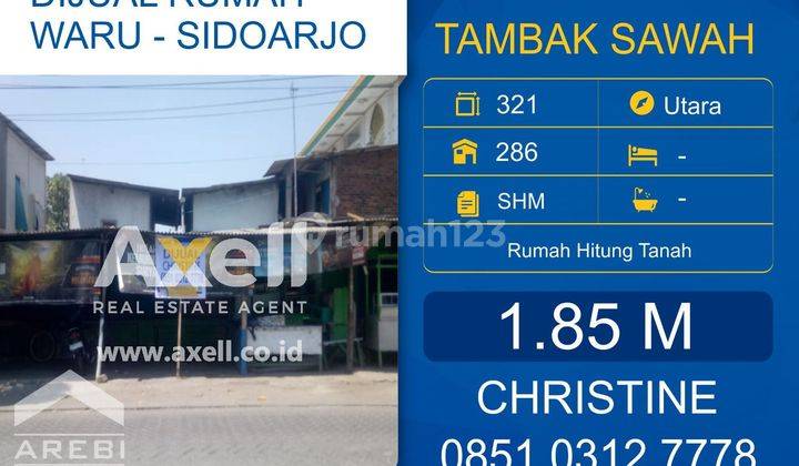 Rumah Hitung Tanah Raya Industri Tambak Sawah Dijual  1