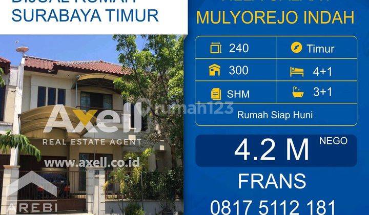 Rumah Villa Galaxy Mulyorejo Indah Dijual 1