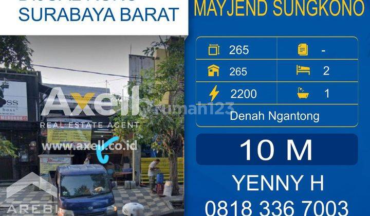 Ruko Jl Mayjen Sungkono Dijual 1