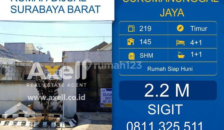 Rumah Sukomanunggal Jaya Dijual  1